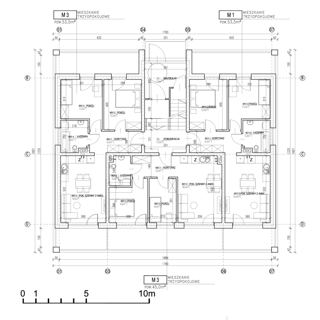 SIM Pomorze Gniew rzut parteru