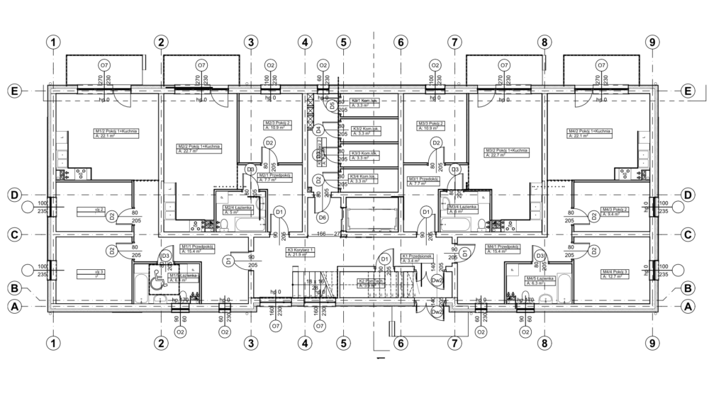 SIM Pomorze Suchy Dąb rzut parteru