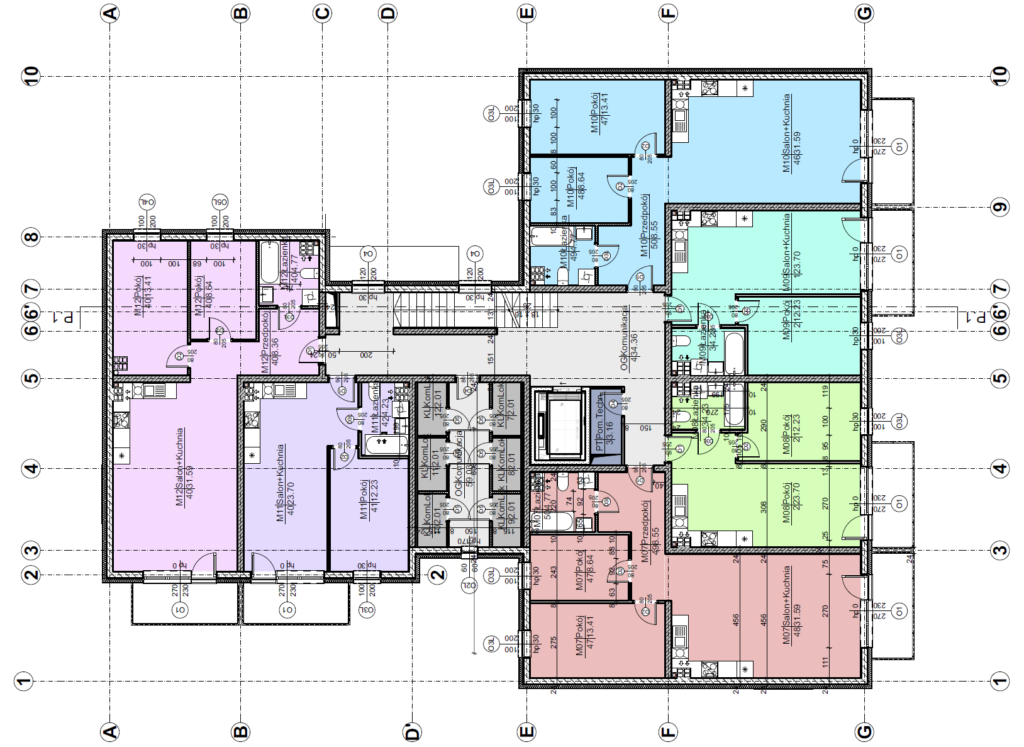 SIM Pomorze Kobylnica rzut piętra