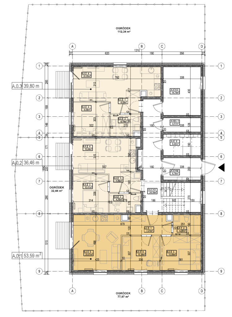 SIM Pomorze Trąbki Wielkie rzut parter