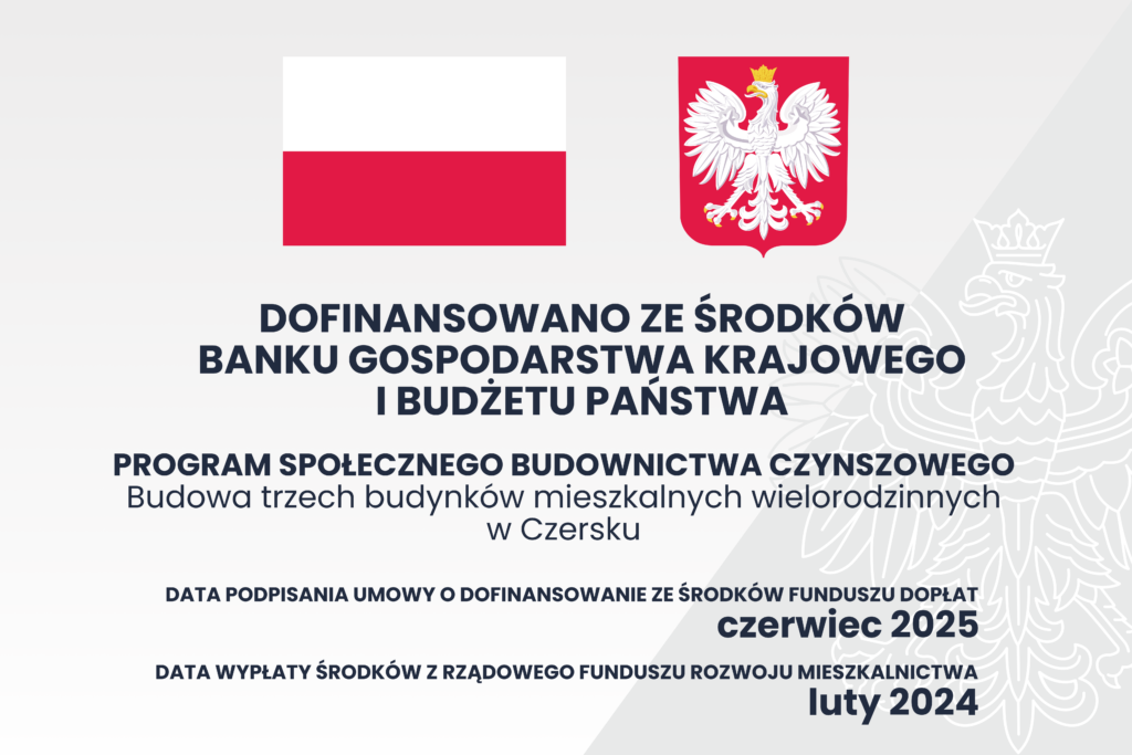 Tablica dofinansowania budżet państwa Czersk