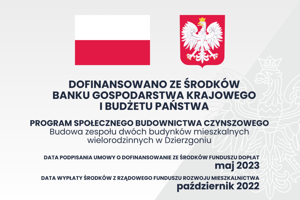 Tablica dofinansowania budżet państwa Dzierzgoń