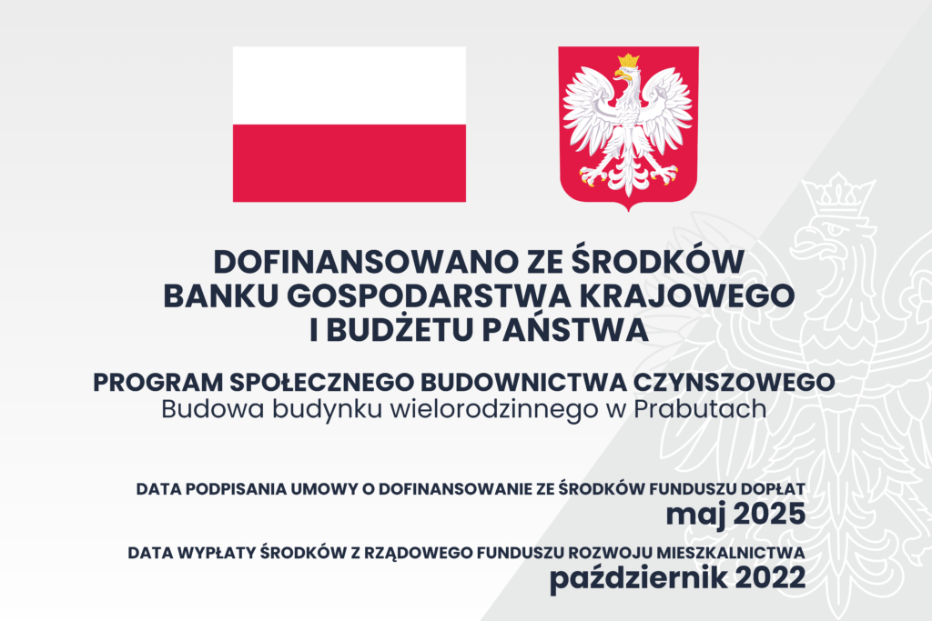 Tablica dofinansowania budżet państwa Prabuty